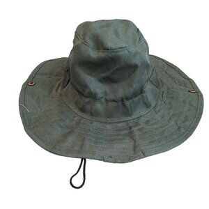 Oriental Trading Co Bucket Hat Youth Green Safari Sun Hat Fishing Outdoor Hiking